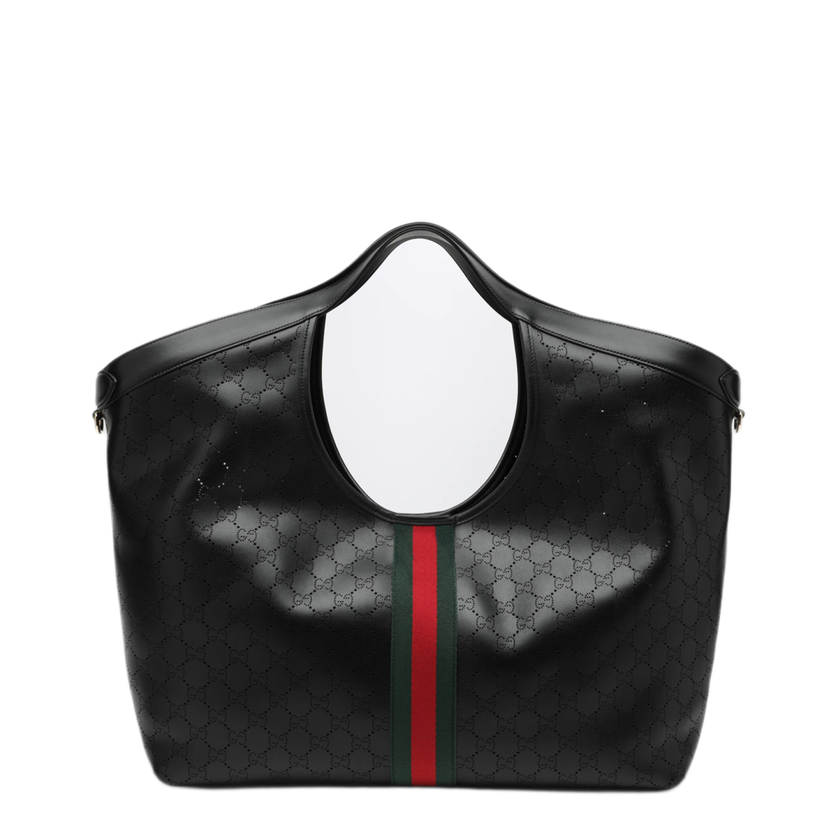 MAYFEYR - Gucci - Large Black Perforated Leather Tote Bag - 853971AAHB01053
