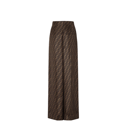 Trousers Silk Brown