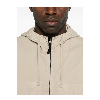 Hooded Jacket made from Stretch Supima Cotton Twill