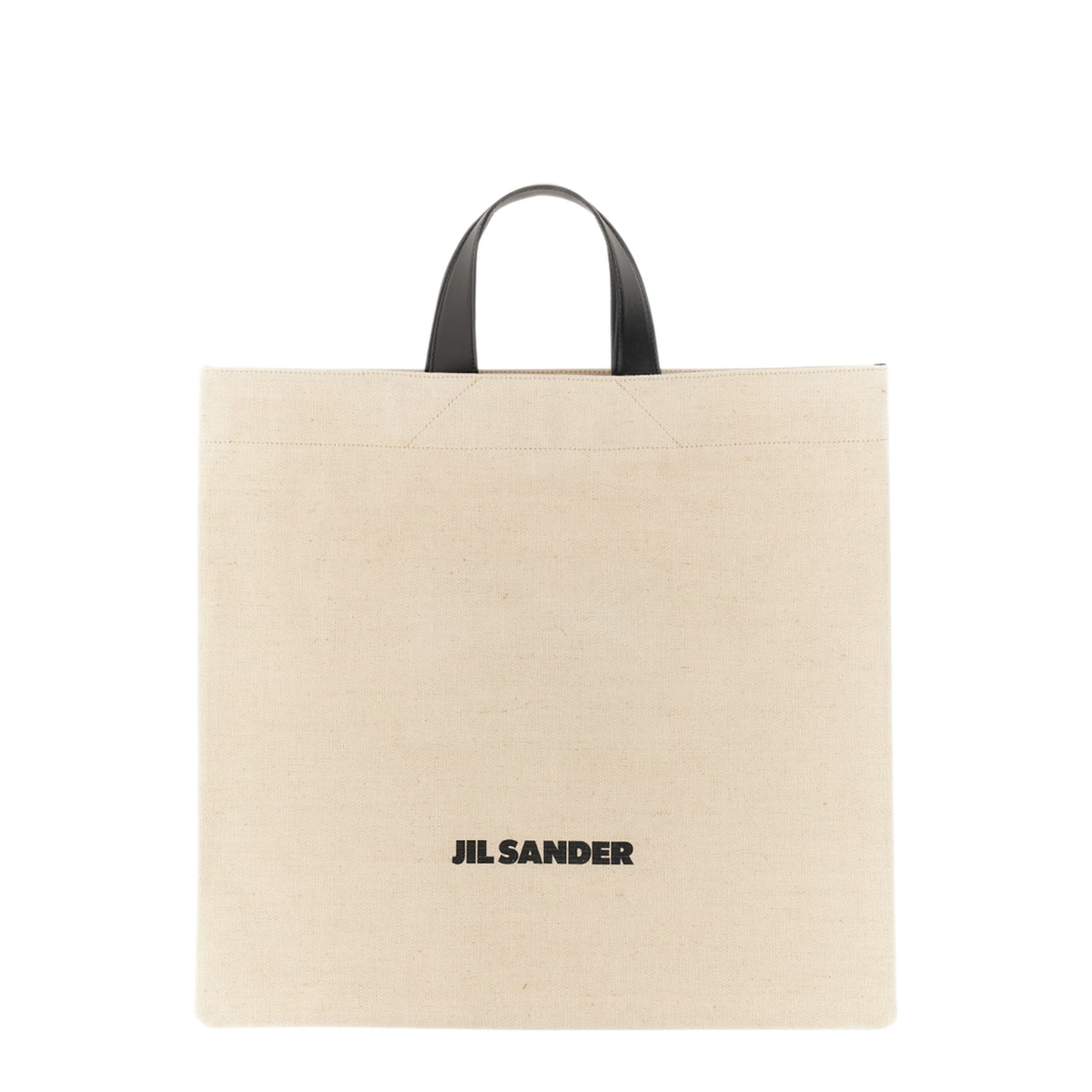 Medium Cotton-Linen Tote Bag - Light Beige