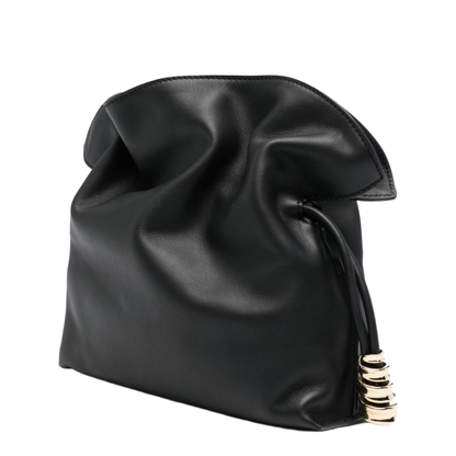 Flamenco Mini Nappa Calfskin Clutch - Black