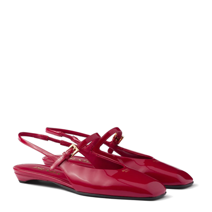 MAYFEYR - Prada - Leather Slingback Ballerina Shoes - 1F828NF015069F0E06