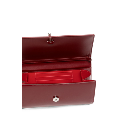 MAYFEYR - Christian Louboutin - Red Leather Foldover Bag - 3265344R947