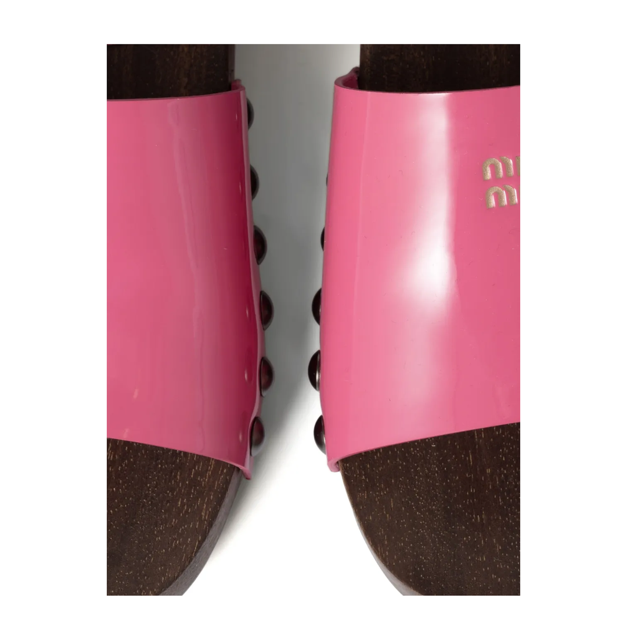 MAYFEYR - Miu Miu - Patent Leather Clogs - 5Z425EFA030069F0638
