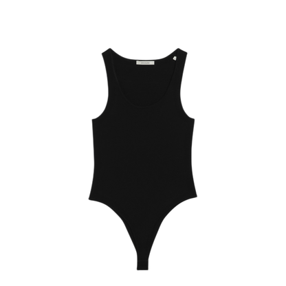 MAYFEYR - Entire Studios - Black Viscose Jersey Bodysuit - ESSS26BO02237VI0015