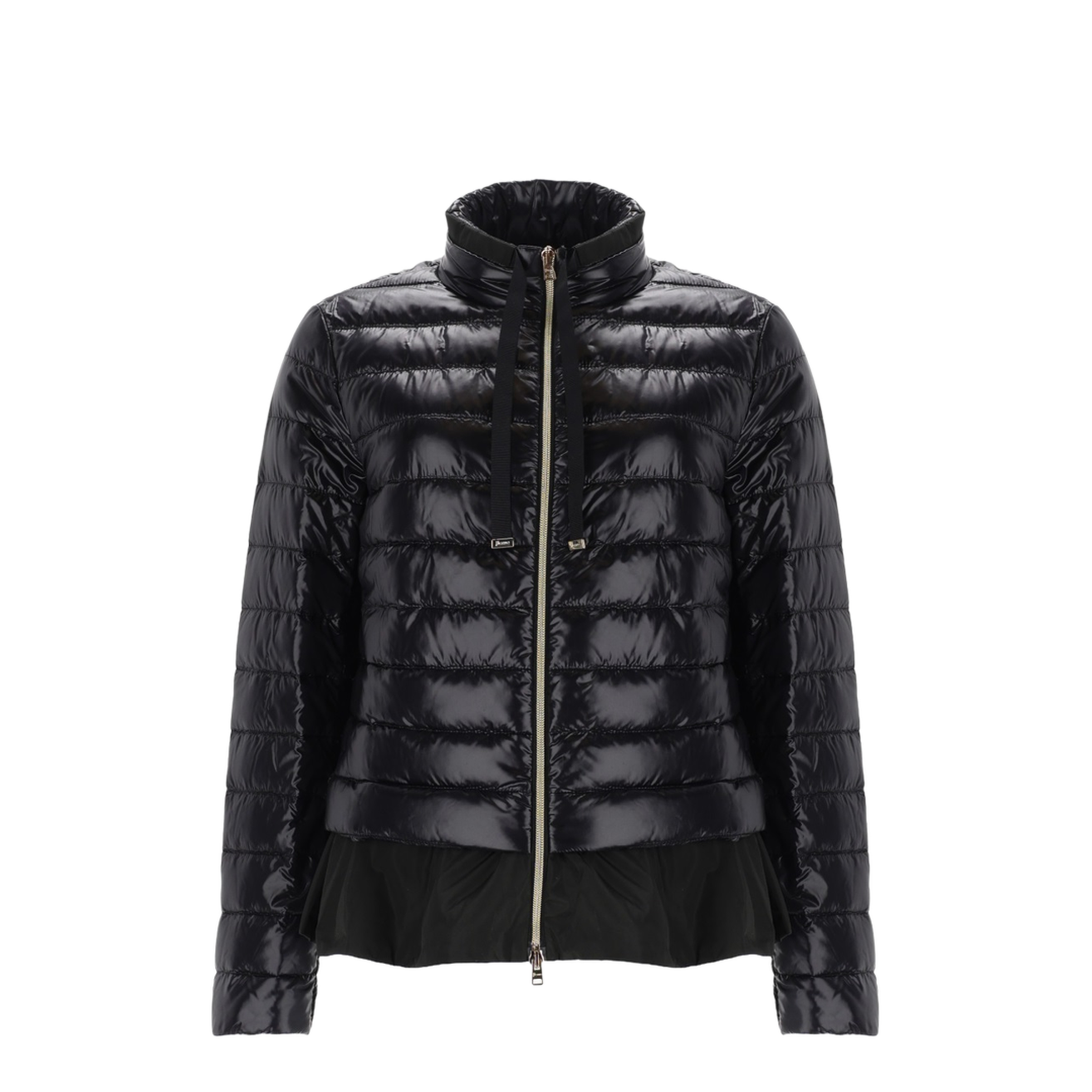 Down Jacket with Ruffles