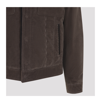 MAYFEYR - Tom Ford - 900 Wale Cord Sherling Collar Trucker - OBS083FMC330EBP