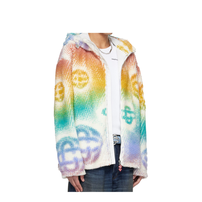 Halftone Monogram Fleece Jacket