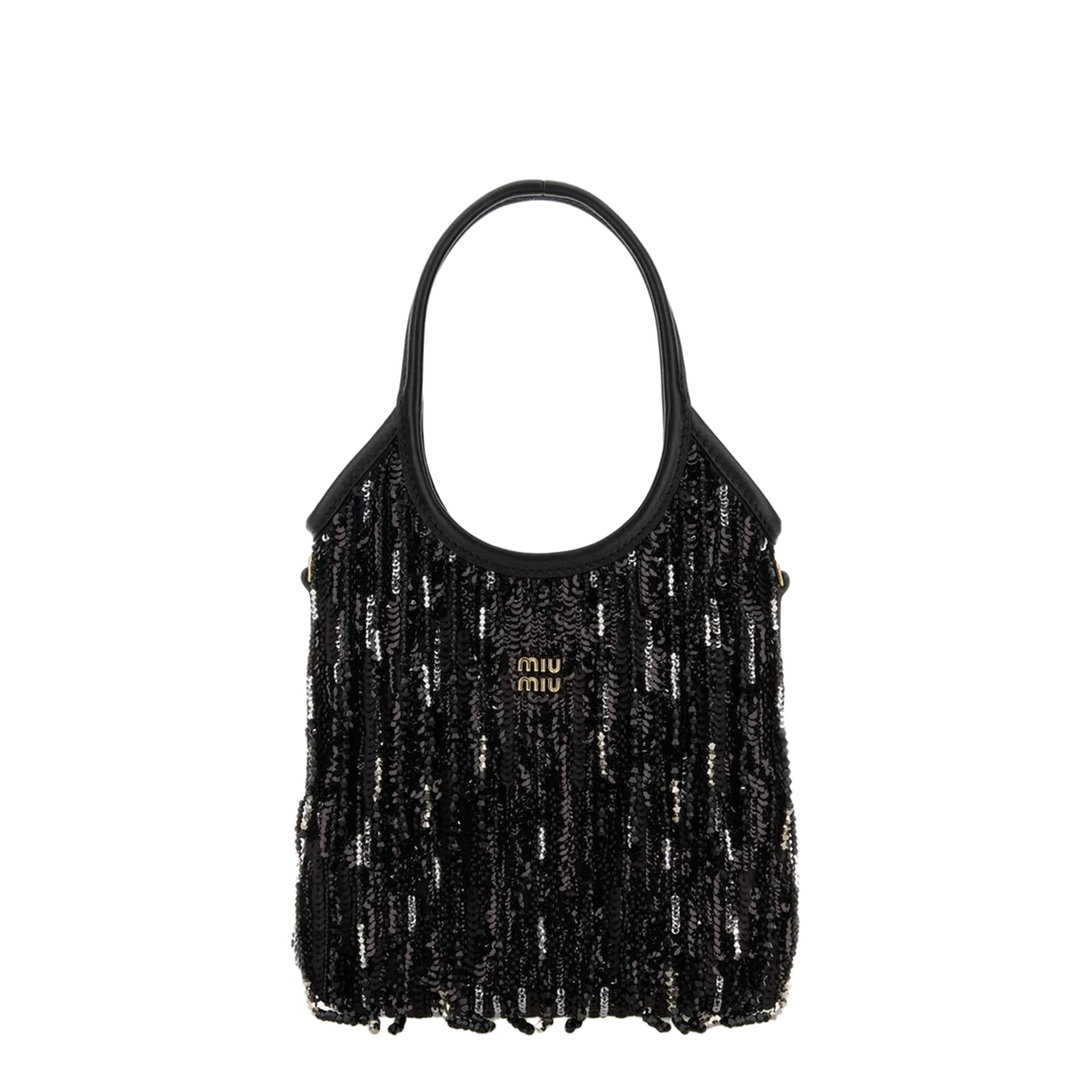 MAYFEYR - Miu Miu - Embellished Fabric Handbag - 5BA281VOWR2IGMF0002
