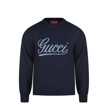 Midnight Blue Wool Sweater