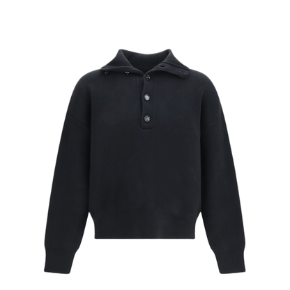MAYFEYR - Ami Paris - High Neck Buttoned Sweater - UKS885KN0192