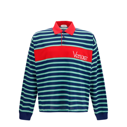 MAYFEYR - Versace - Striped Cotton Polo - 10255121A18439