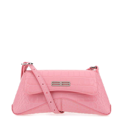 Balenciaga Croco-Embossed Leather XX Small Flap Bag