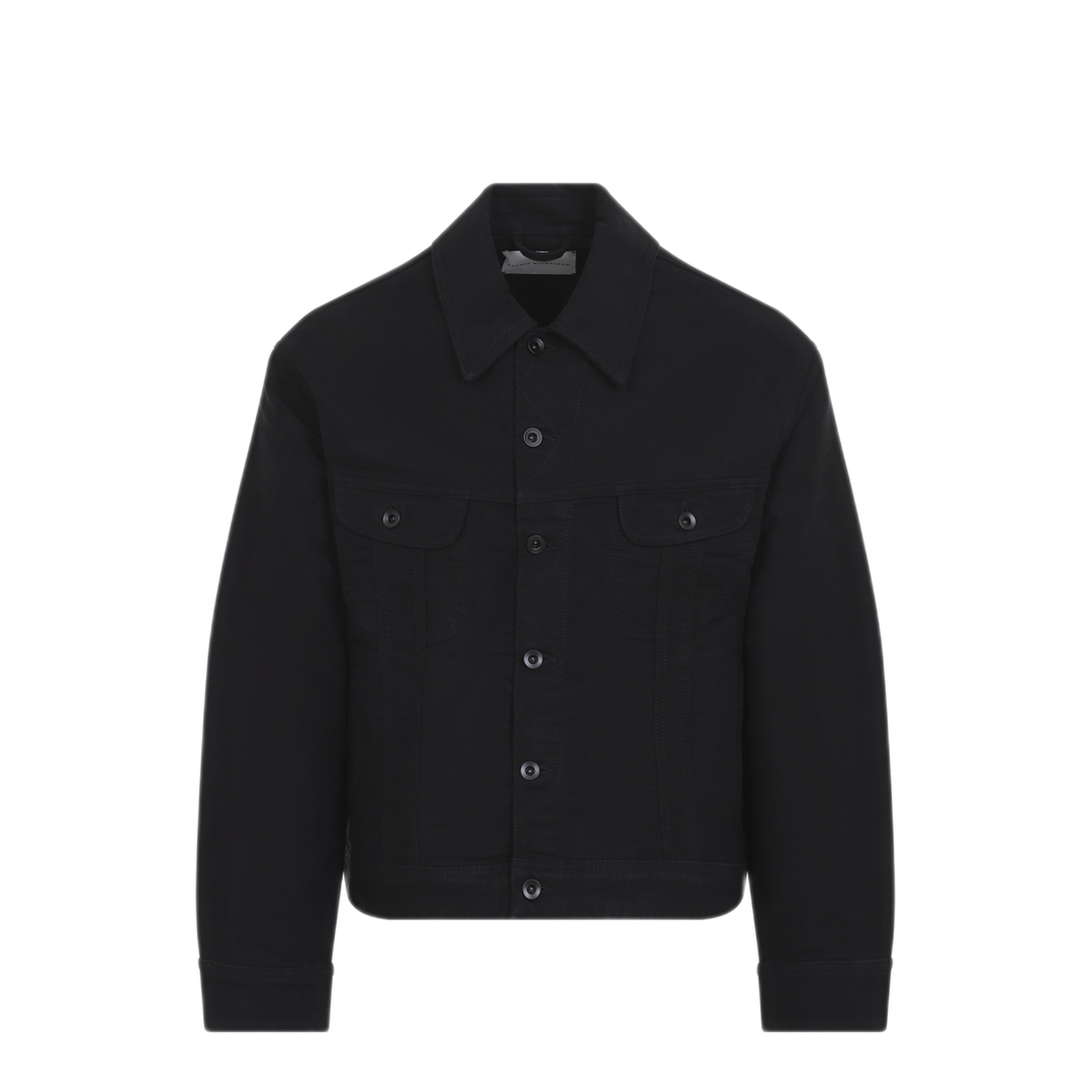 MAYFEYR - Studio Nicholson - Black Derby Cropped Jacket - DERBYSNM1442BLACK