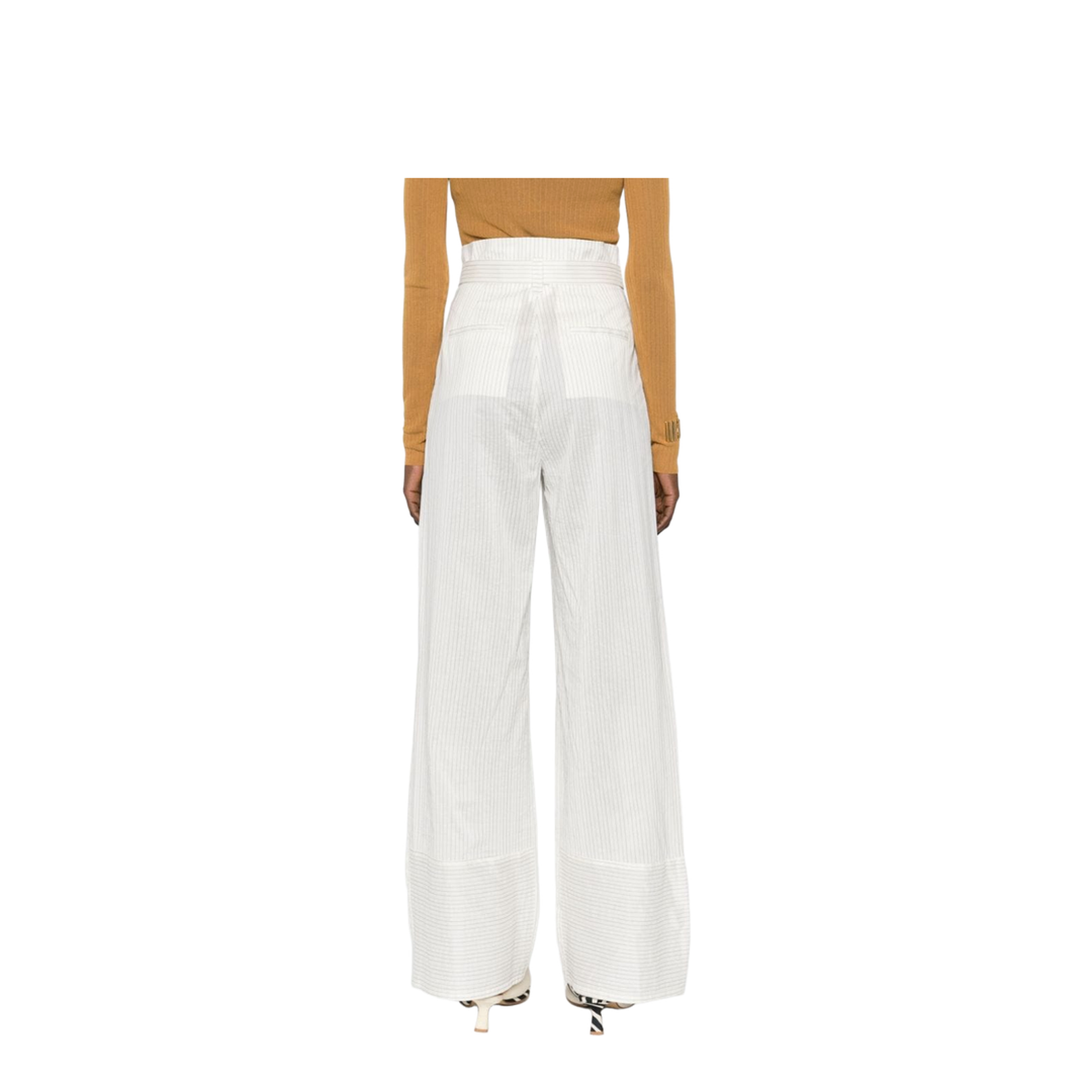 Cotton and Silk Blend Trousers