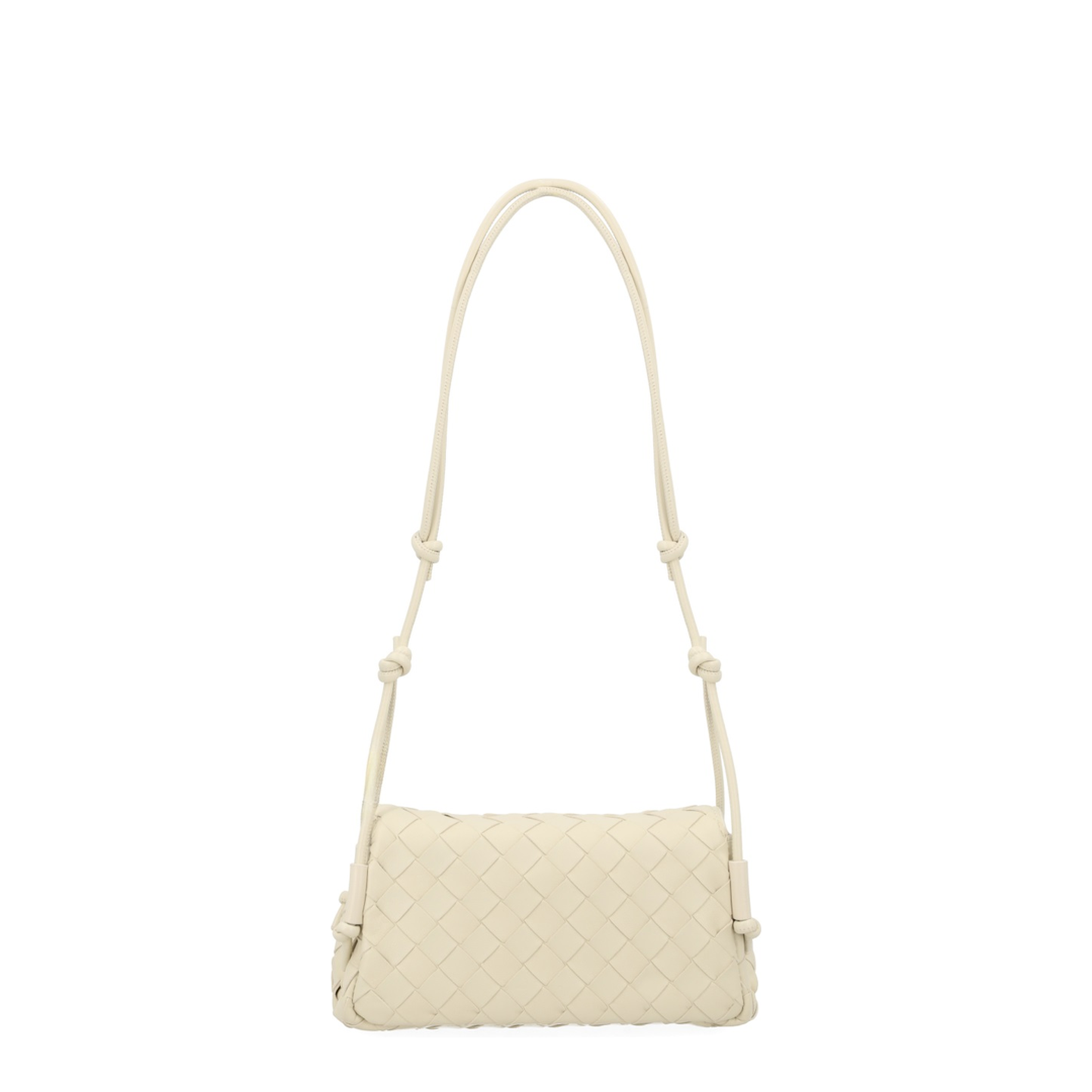 Notturno Intrecciato Nappa Crossbody - Sea Salt