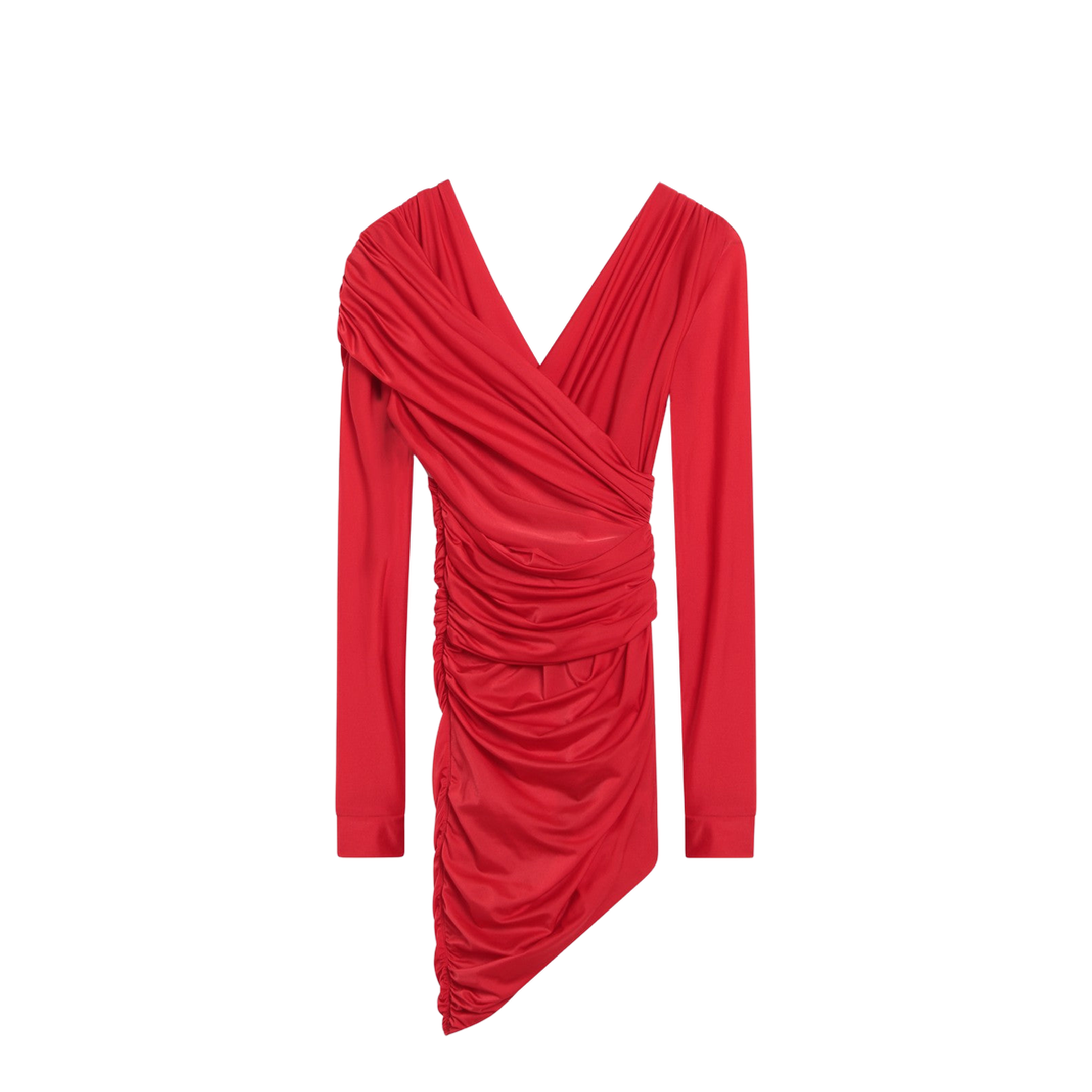 Red Stretch Jersey Mini Dress
