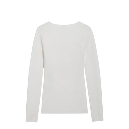 MAYFEYR - Toteme - Ecru Wool-Blend Knit Top - 254-WRT0571YA0128116