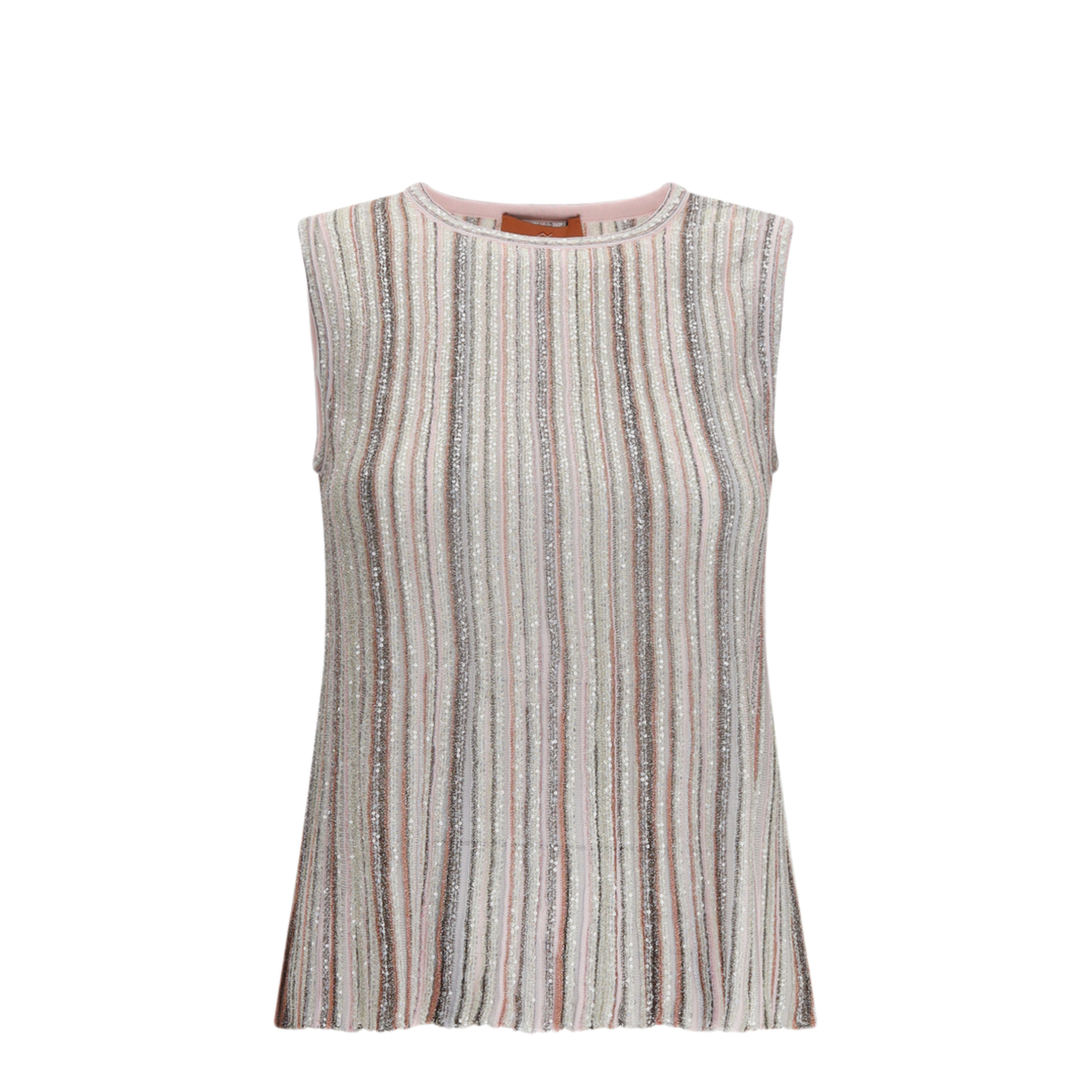 MAYFEYR - Missoni - Sleeveless Ribbed Sequin Top - DS26WK0JBK01J8S30GE