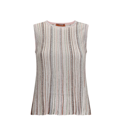 MAYFEYR - Missoni - Sleeveless Ribbed Sequin Top - DS26WK0JBK01J8S30GE