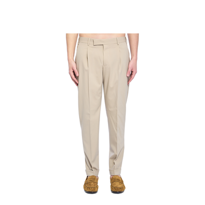 MAYFEYR - PT Torino - Beige Stretch Virgin Wool Pants - CORFZAZ40FWDMA27040
