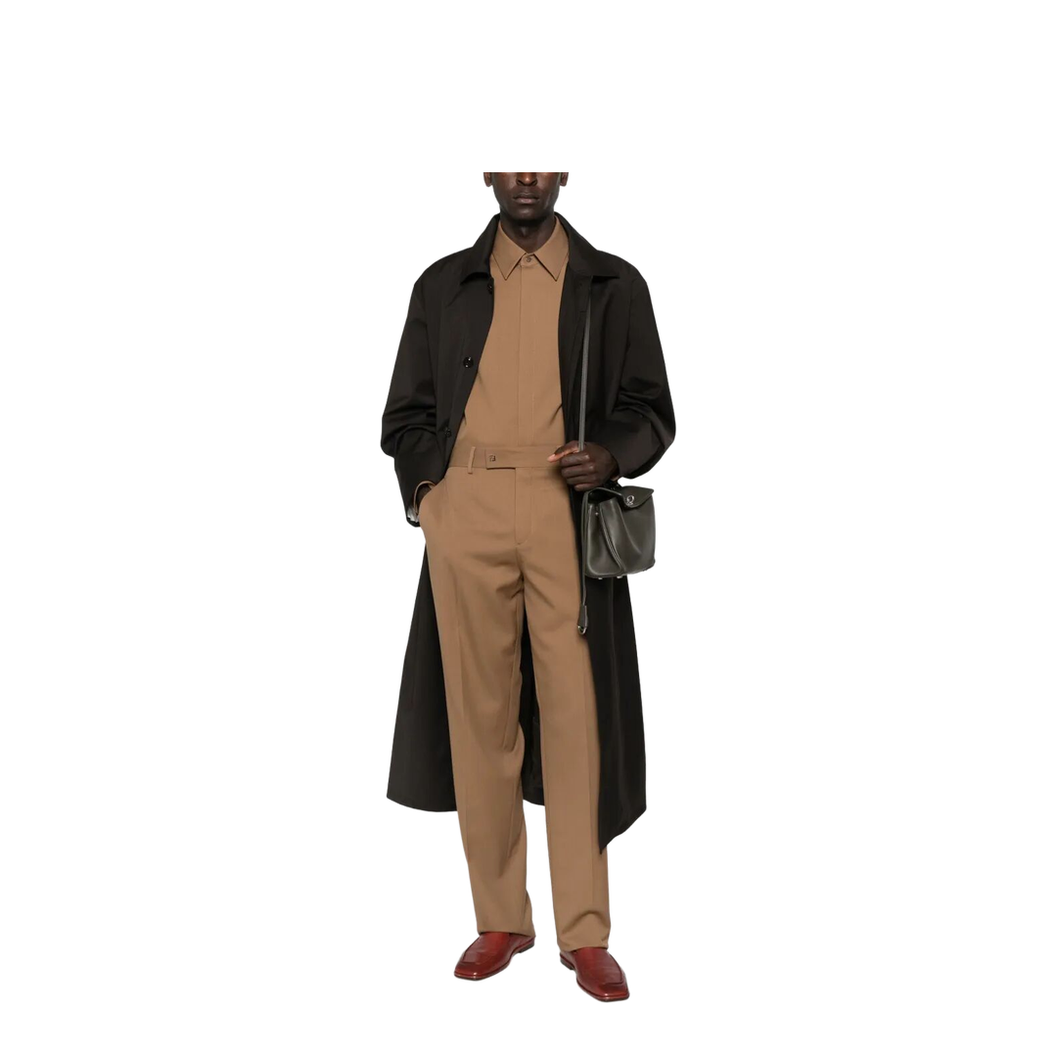 MAYFEYR - Fendi - Rust Wool Cigarette Trousers - FB1089AU60