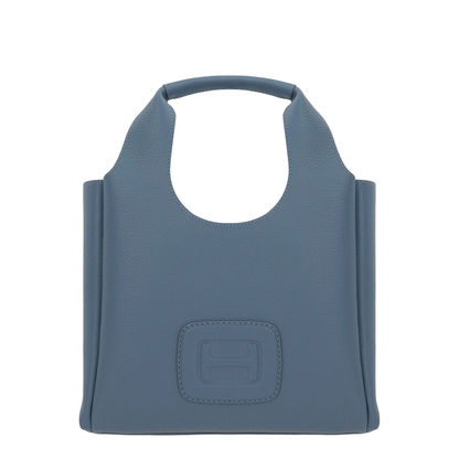 Indigo Blue Bag with Two Top Handles and Adjustable Detachable Shoulder Strap