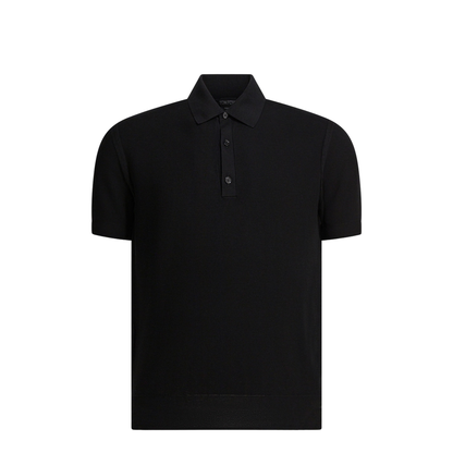 MAYFEYR - Tom Ford - Silk And Cotton Pique Polo Shirt - KPS033YMS142NAA