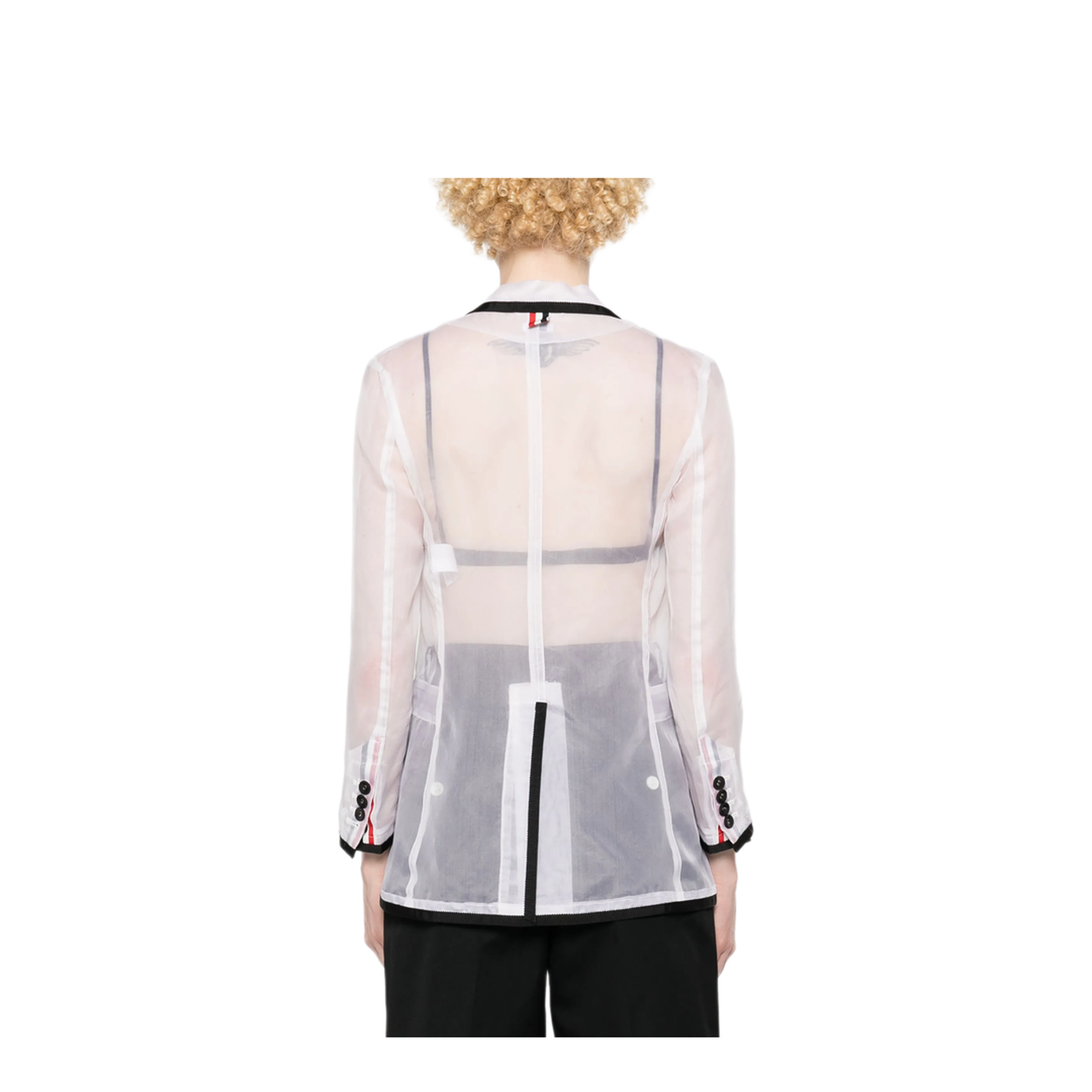 MAYFEYR - Thom Browne - Semi-Sheer Organza Blazer - FBC927B05762100