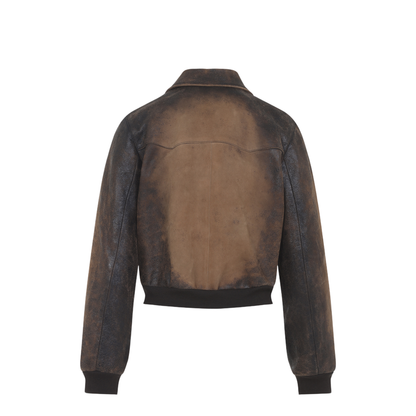 MAYFEYR - Miu Miu - Lamb Leather Jacket - MPV991SOOO18BT