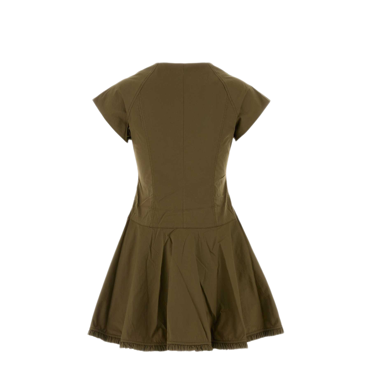 MAYFEYR - Ganni - Stretch Cotton Buttoned Mini Dress - A1030838838
