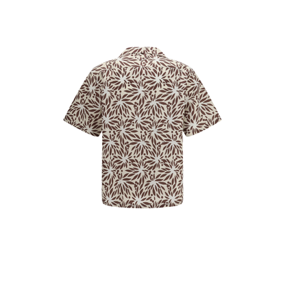 MAYFEYR - Prada - Printed Cotton Bowling Shirt - UCS414SUMO19GY