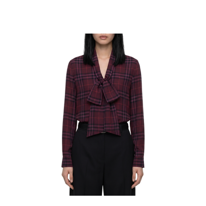 MAYFEYR - Burberry - Rhiannon Check Shirt With Scarf - 8132545C6645