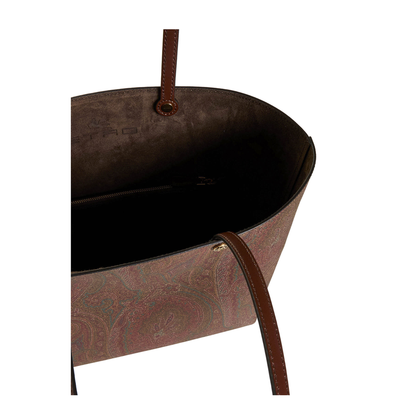 Essential Medium Paisley Tote Bag Brown