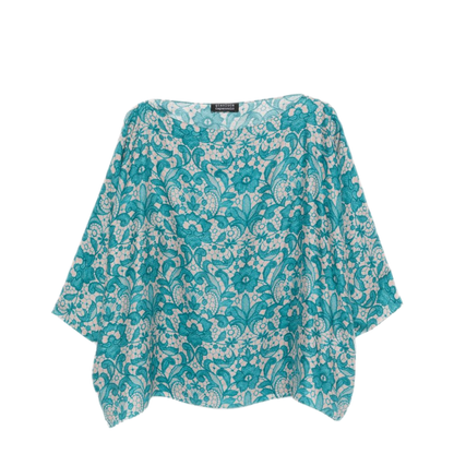 MAYFEYR - Gianluca Capannolo - Light Blue Floral Print Shirt - 26ET41670010512