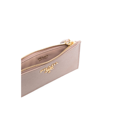 Saffiano Leather Card Holder - Cipria