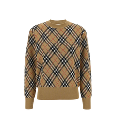 Check Pattern Wool Sweater