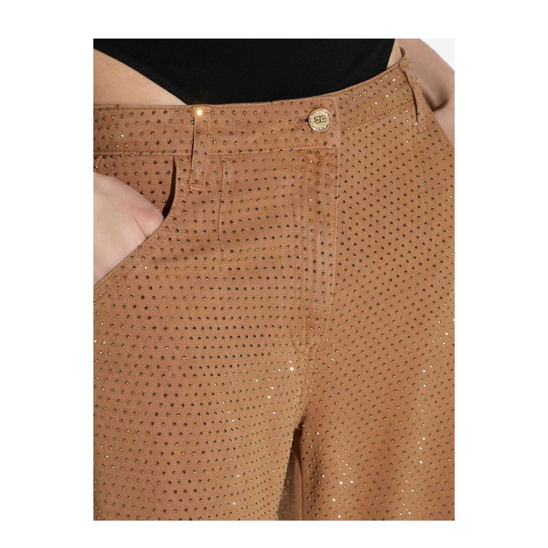 MAYFEYR - Elisabetta Franchi - Trousers Brown - PJ16D66E2AI6