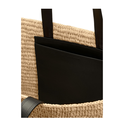 Ami de Coeur Raffia Tote Bag - Natural