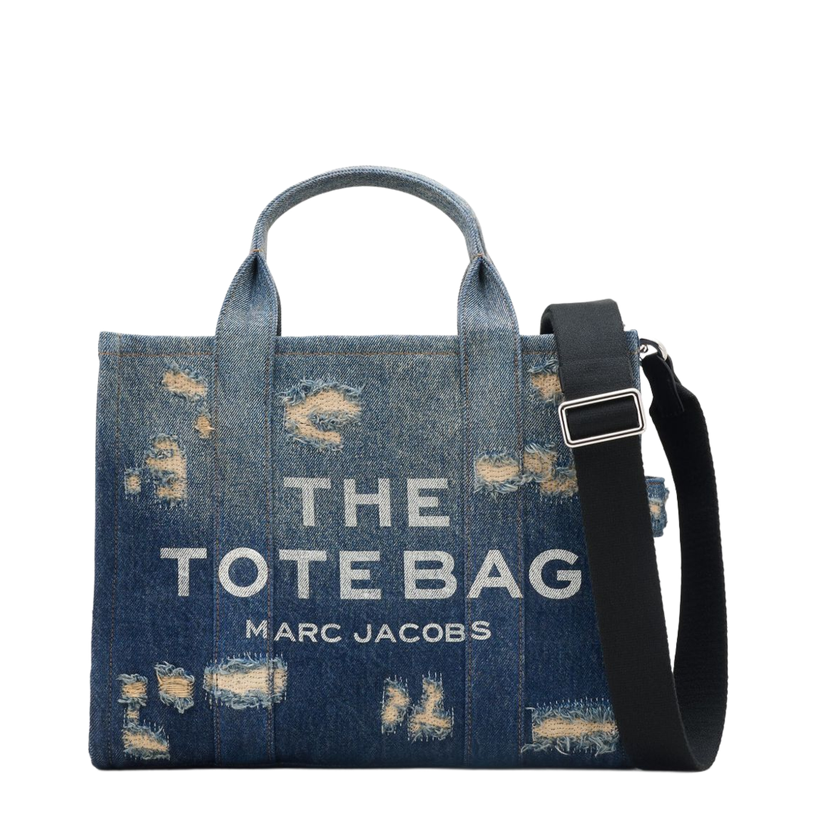 Rip And Repair Denim Medium Tote Bag