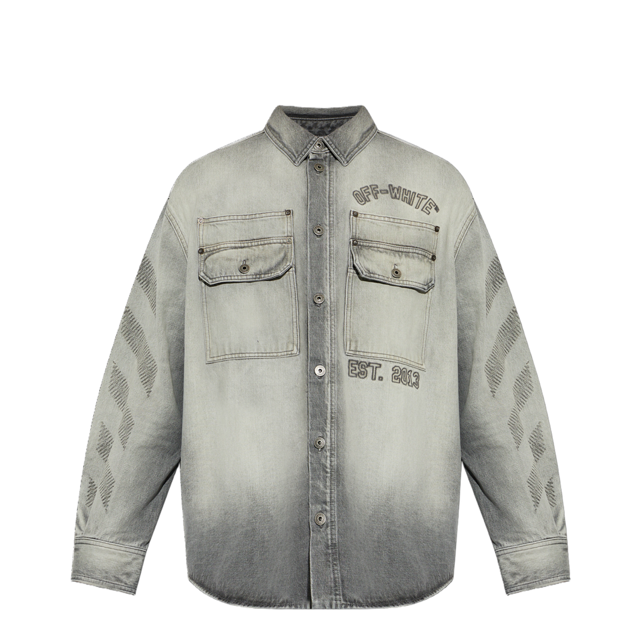 MAYFEYR - Off-White - Denim Shirt With Pockets - 44MYD05VS26D003020