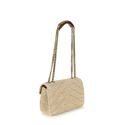 MAYFEYR - Saint Laurent - Small Raffia Loulou Shoulder Bag - 868579GAAFY