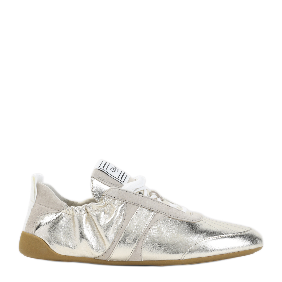 MAYFEYR - Chloè - Kick Sneakers In Palladium Leather - CH26A15RYO9DG