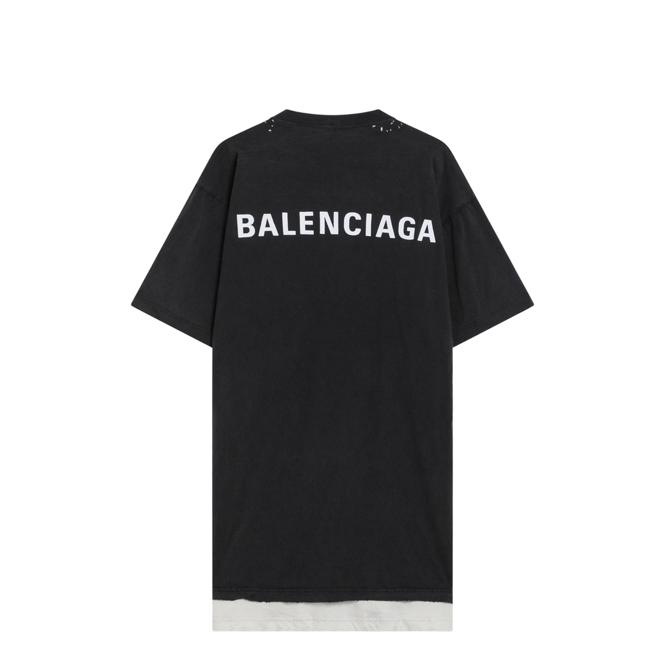 Back Double T-Shirt in faded black