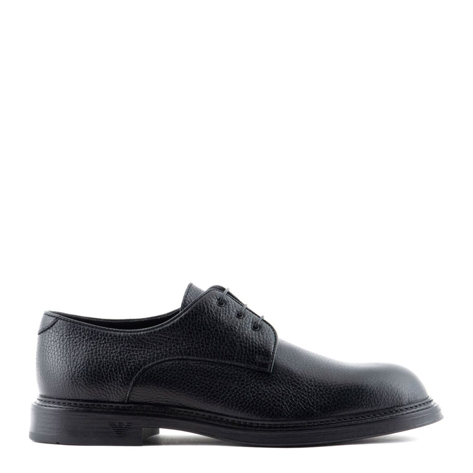 Pebbled Leather Derby Shoes