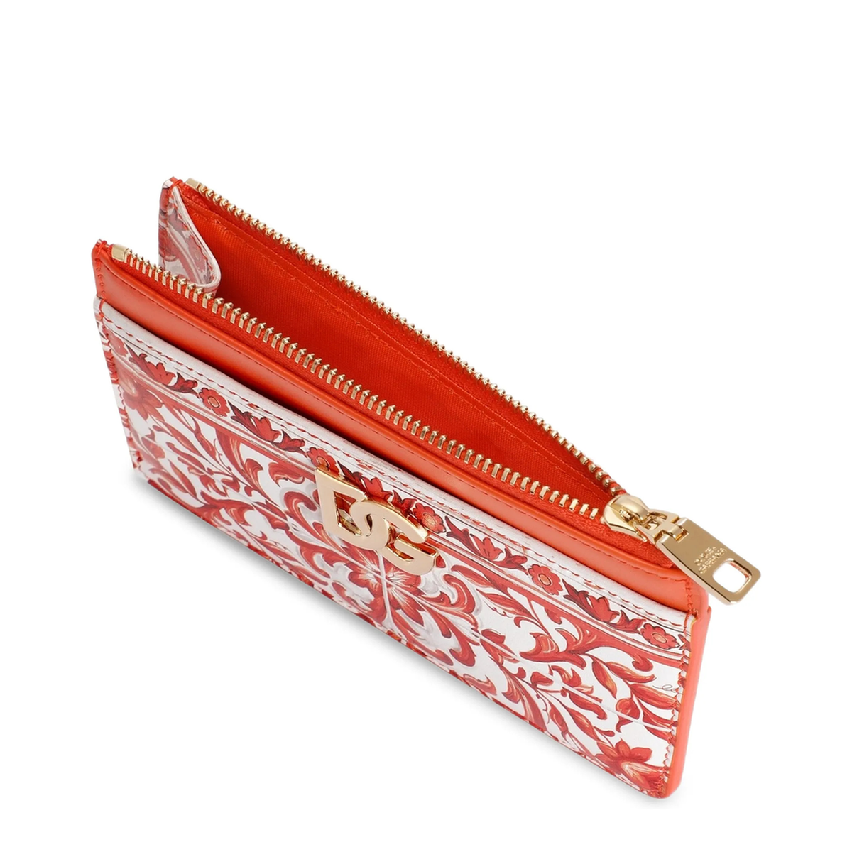 Majolica Print Calfskin Card Holder