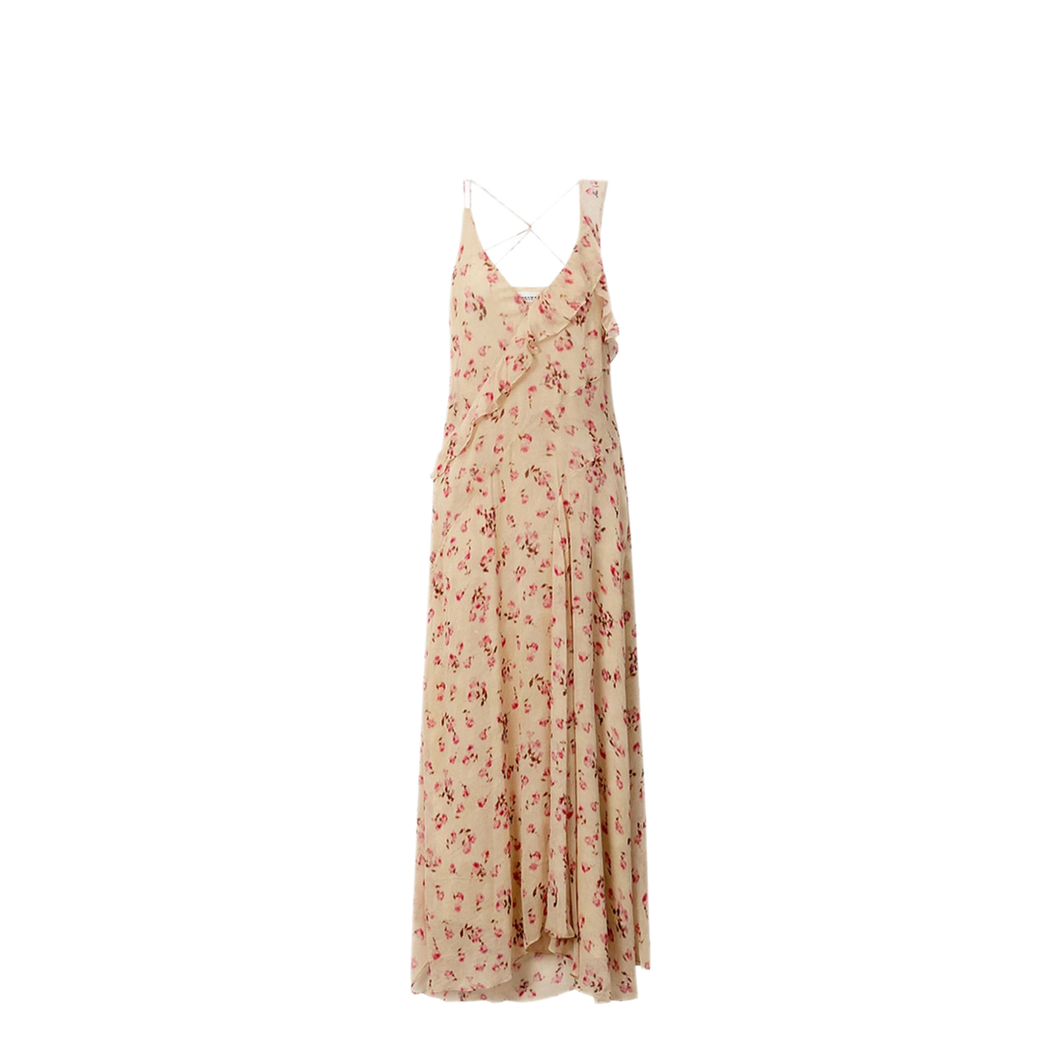 MAYFEYR -  - Beige Floral Pattern Dress - RO1002FAD1J08E90BE