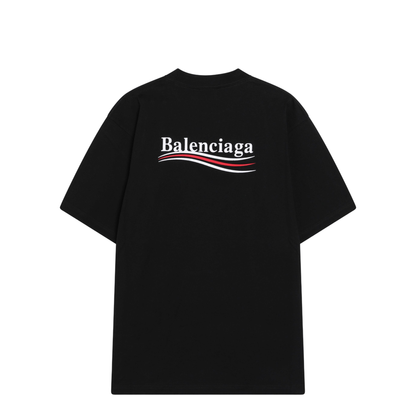 MAYFEYR - Balenciaga - Black Political Campaign Large Fit T-Shirt - 764235TKVJ11070