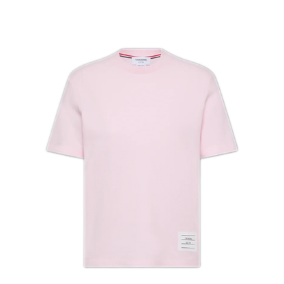 MAYFEYR - Thom Browne - Short Sleeve Tee With Engineered 4 Bar Stripe In Classic Pique - FJS207A00050680