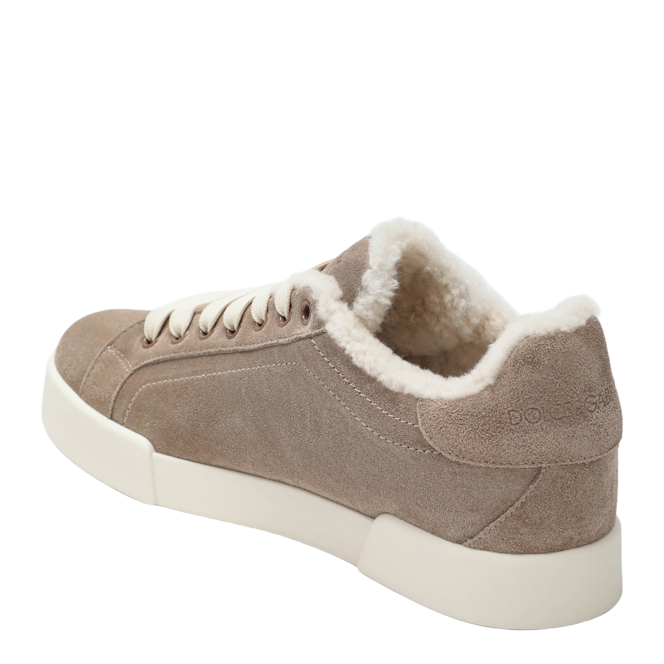 MAYFEYR - Dolce & Gabbana - Portofino Light Sneakers In Calf Leather And Shearling - CK2374AJ2228W065